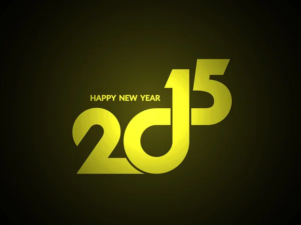 Κομψή κάρτα σχεδιασμού για Ευτυχισμένο το νέο έτος 2015. — Διανυσματικό Αρχείο