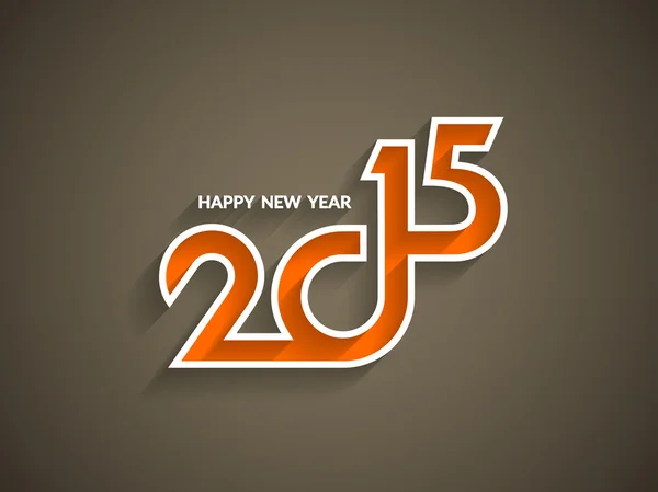 Barevné pozadí design pro šťastný nový rok 2015. — Stockový vektor