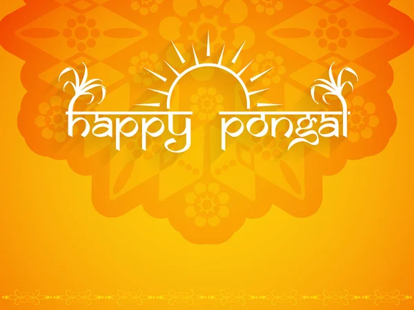 Design de fond élégant de Happy Pongal . — Image vectorielle