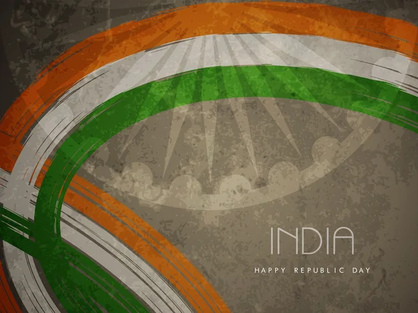 創造的なインドの旗のテーマ デザインの背景 — ストックベクタ