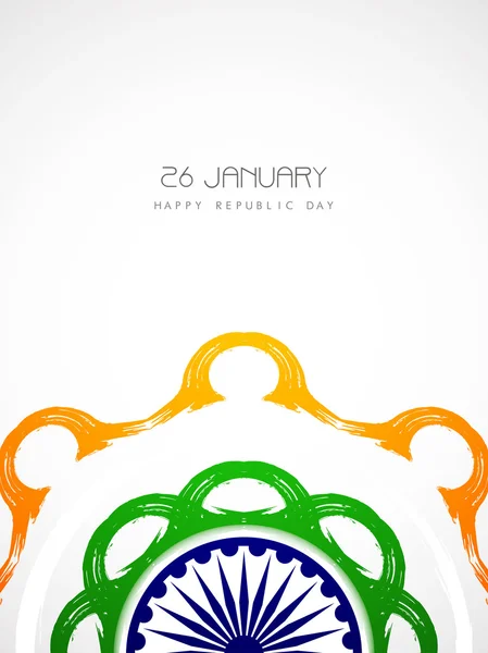 Tema Creative Indian flag fondo de diseño — Vector de stock