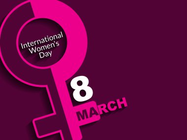 Kadınlar Günü için yaratıcı arka plan tasarımı.