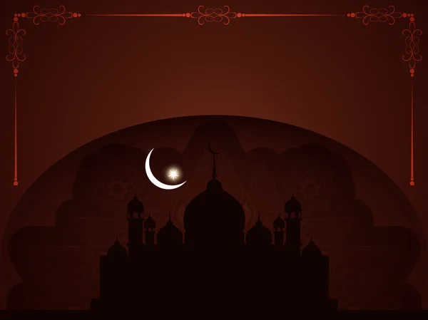 Design de fundo eid mubarak elegante . — Vetor de Stock