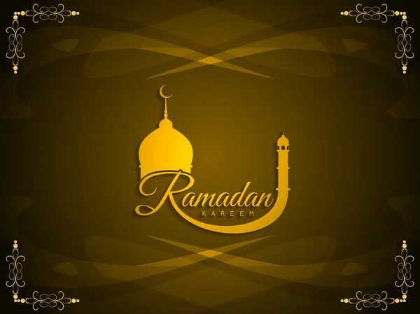 Prachtige ontwerp van de achtergrond van de Ramadan Kareem. — Stockvector