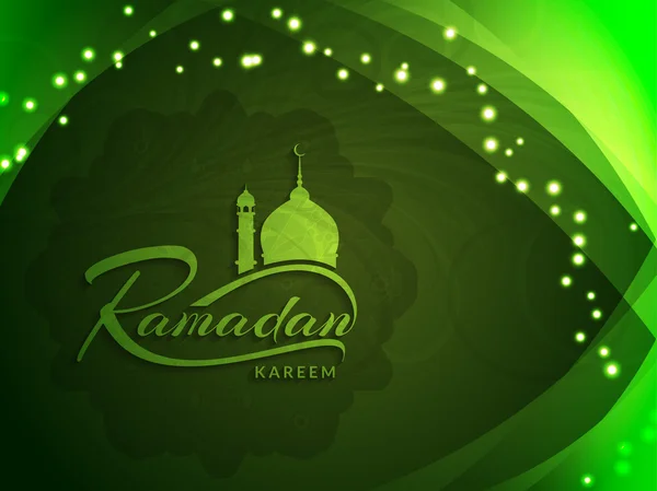 Ontwerp van de achtergrond religieuze Ramadan Kareem. — Stockvector