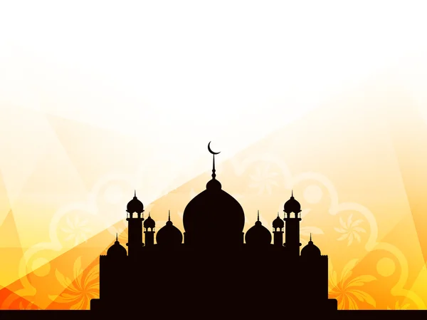 Schöner islamischer Hintergrund mit Moschee — Stockvektor