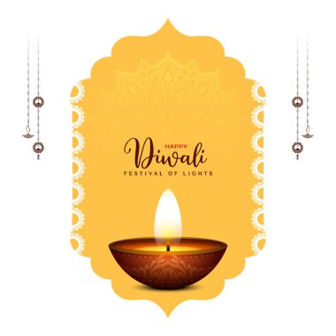 Happy Diwali Indian festival decorative elegant background  vector