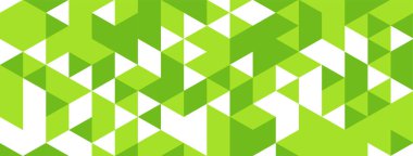 Soyut yeşil renk üçgeni şekil geometrik konsept iş sancak vektörü