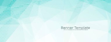 Yumuşak yeşil renk geometrik çokgen iş flaması taşıyıcısı