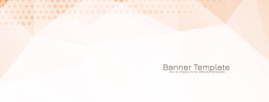 Modern geometrik çokgen yumuşak kahverengi renk sancak vektörü