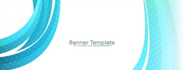 Soyut dekoratif dalga stili modern pankart tasarım vektörü