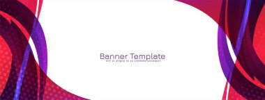 Renkli soyut dalga tarzı iş afişi tasarım vektörü