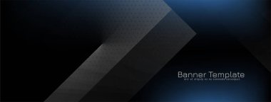 Soyut koyu renk geometrik bayrak tasarım vektörü