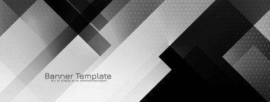 Modern geometrik gri renk trend iş afişi taşıyıcısı