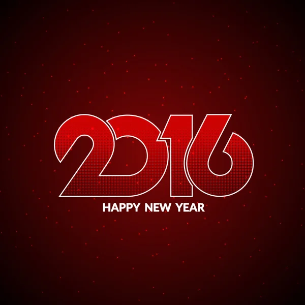 새 해 복 많이 받으세요 2016 배경 — 스톡 벡터