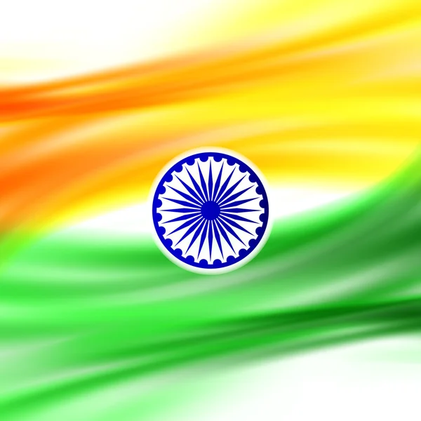 Patrón de onda brillante diseño de la bandera india . — Archivo Imágenes Vectoriales