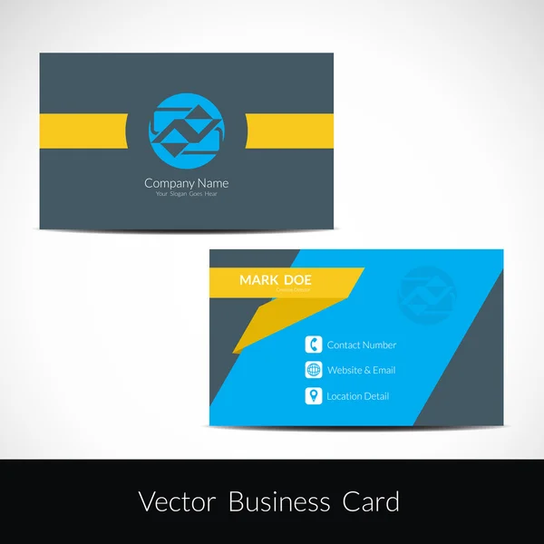 Presentation of visiting card design — Stock Vector