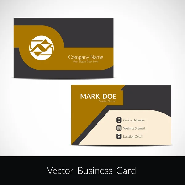 Presentación de diseño de tarjeta de visita — Vector de stock