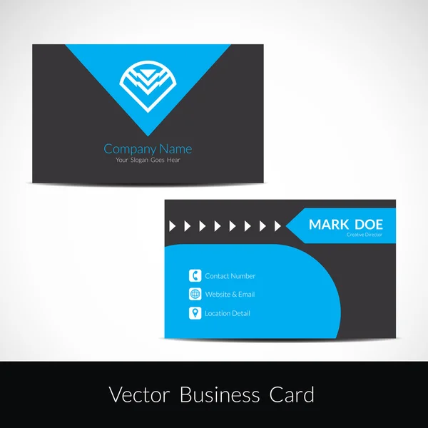 Presentación de diseño de tarjeta de visita — Vector de stock