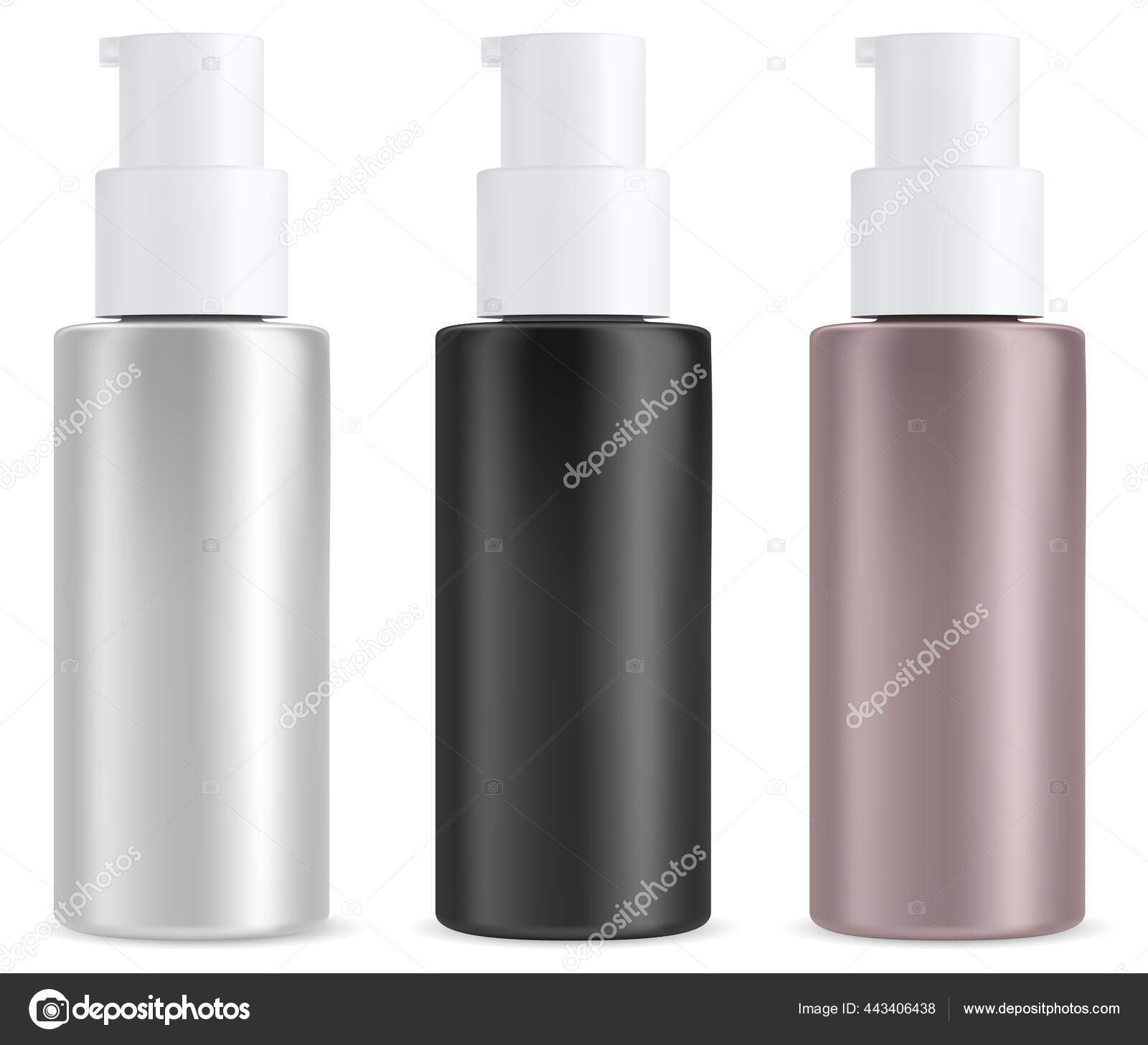 Blank Shampoo And Conditioner Bottles
