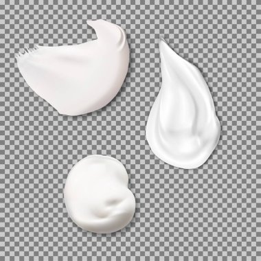 Krema deseni. Kozmetik leke örneği, jel girdabı, vektör. Güzellik, cilt kremi, temel, felç çizimi. Güneş kremi sıçraması, parlatıcı kapatıcı tabanı