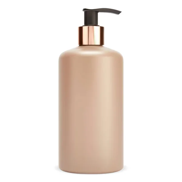Garrafa Shampoo Dispenser Mockup Pacote Hidratante Loção Corporal Ilustração Recipiente —  Vetores de Stock