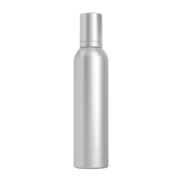 Spraydose Haarspray Aerosolflasche Kosmetik Attrappe Leer Zylinderrohr Aus Aluminium Behälter — Stockvektor