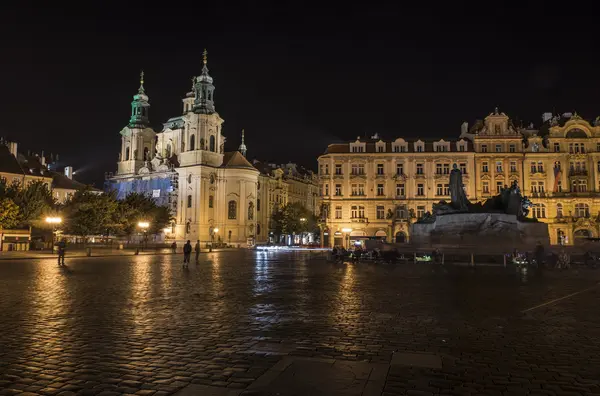 Gece Prag Eski Çek Cumhuriyeti