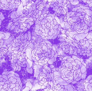 Dikişsiz gül deseni