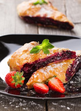 Strudel blackberry yakın çekim ile