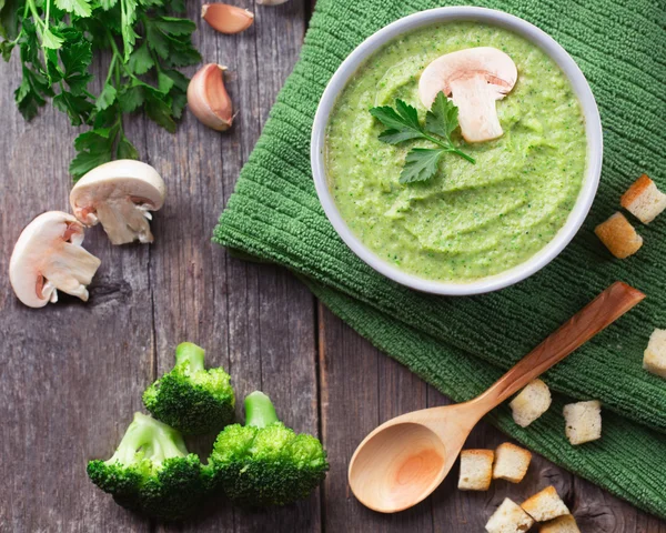 Cream Soup with Broccoli — Stock Photo, Image