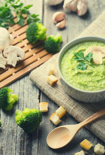 Cream Soup with Broccoli — Stock Photo, Image