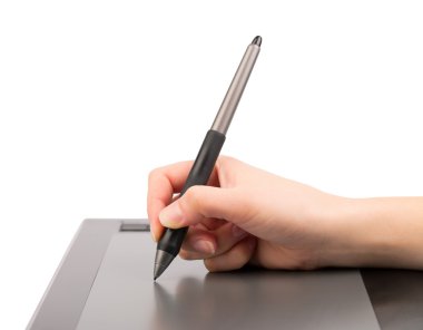 grafik tablet ve el