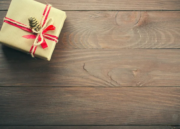 圣诞背景与礼品盒 — 图库照片