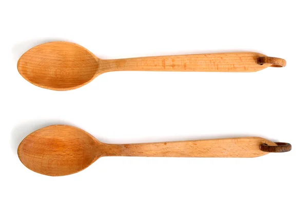 Dos cucharas de madera — Foto de Stock