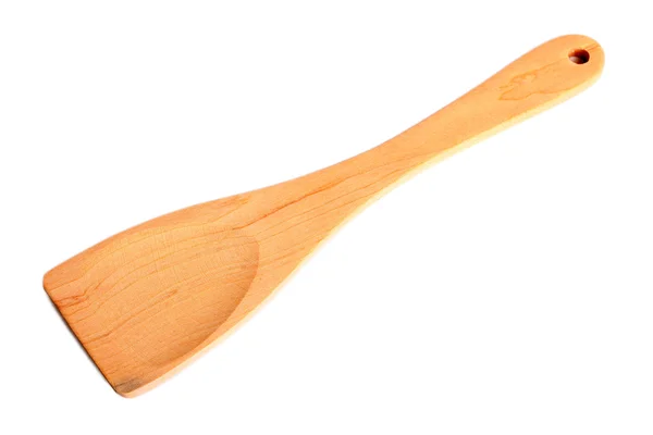 Деревянная кухонная лопатка — стоковое фото