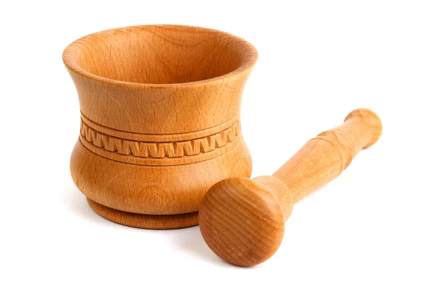 Wooden mortar — Stock Photo, Image