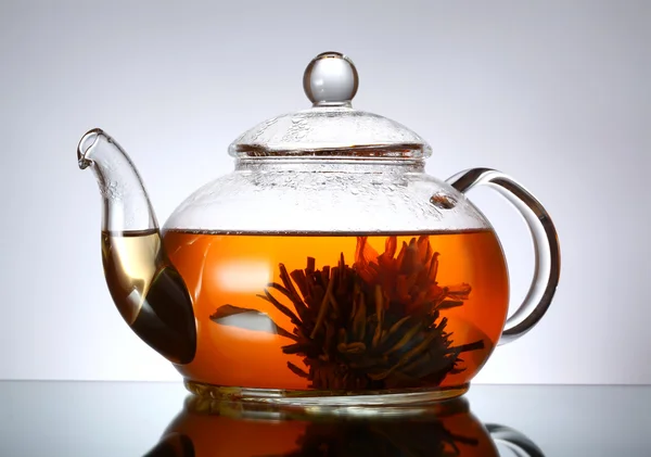 Glass teapot — Stock Photo, Image