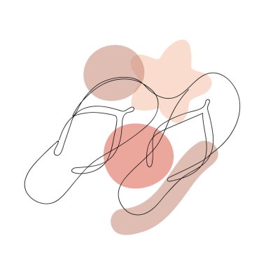 Ayakkabı ve çiçeğin soyut görüntüsü.