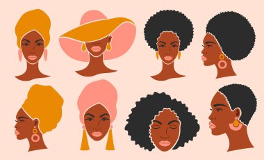 Güzel siyah bir kadının kafaları.. 