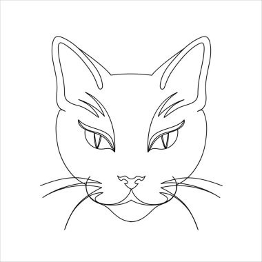 Modern bir kedi portresi..