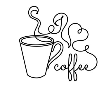 Bir fincan doğrusal kahve..