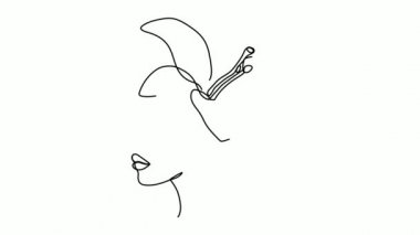 Modern bir şekilde Afro Amerikalı bir kadın..