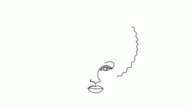 Modern bir şekilde Afro Amerikalı bir kadın..