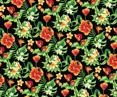 Tropical pattern. clipart
