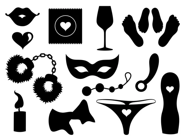 Set of sexy icons. — Stock Vector