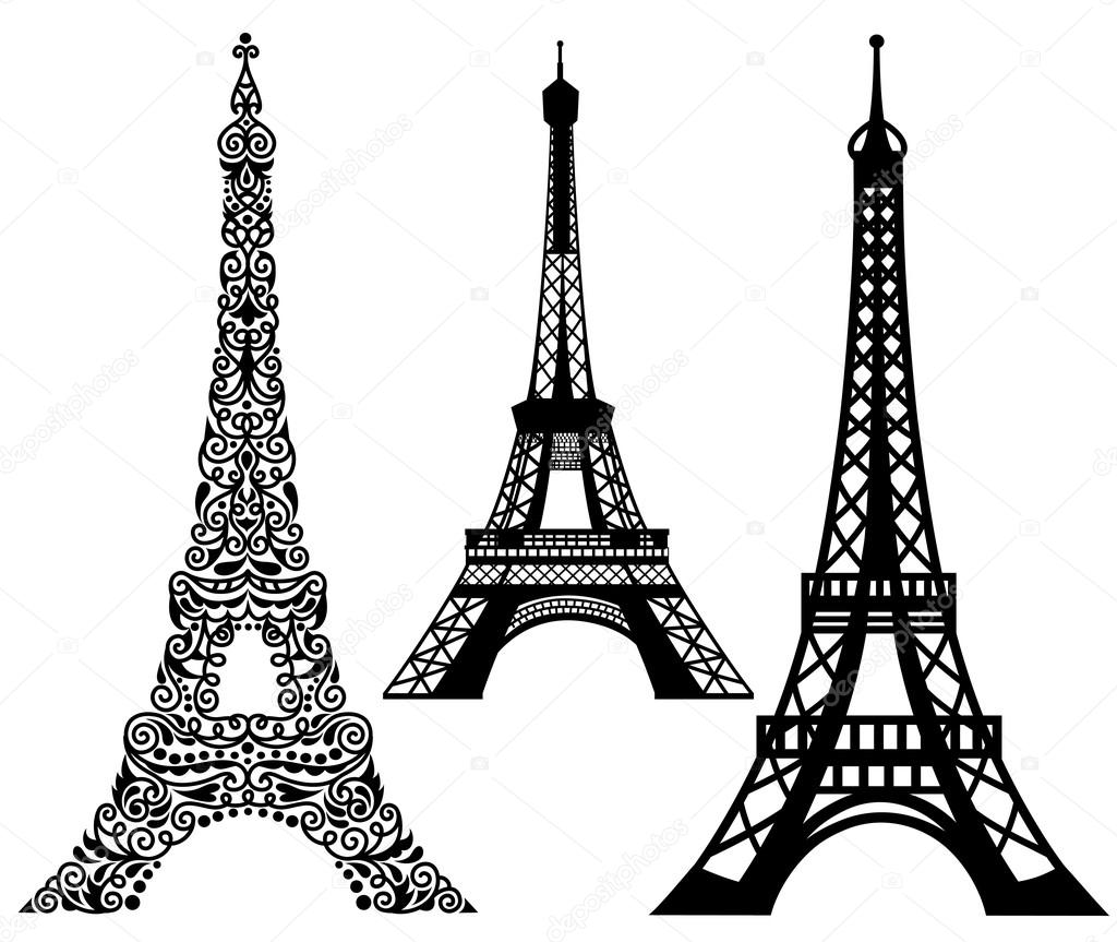 Set of Eiffel Tower.