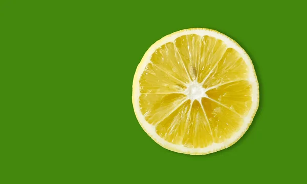 Top View Textured Ripe Citrus Lime Slice Isolated White Background — Stock Photo, Image