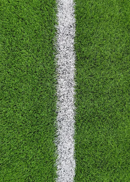 Soccer Floor White Line Border Free Kick Line Texture Pattern — Stock Photo, Image