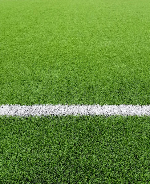 Soccer Floor White Line Border Free Kick Line Texture Pattern — Stock Photo, Image